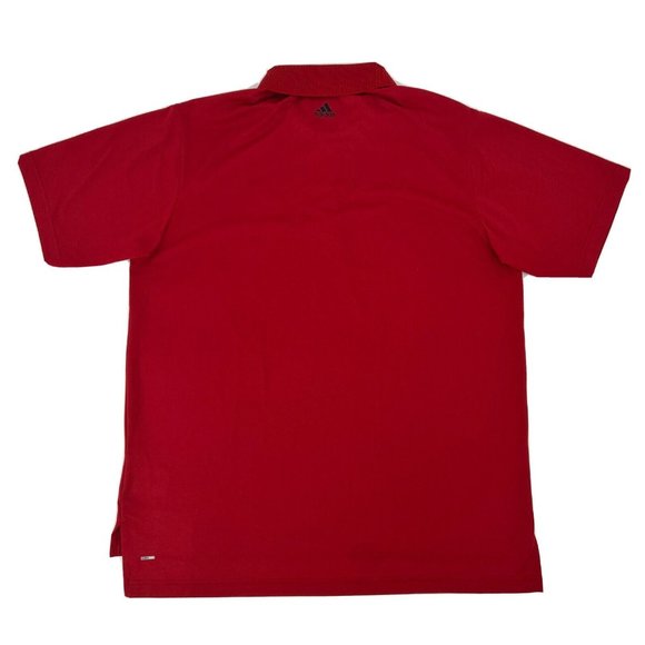 Maryland Terrapins Shirt Men L Red‎ adidas Short Sleeve Polo Climalite Golf - Picture 5 of 9